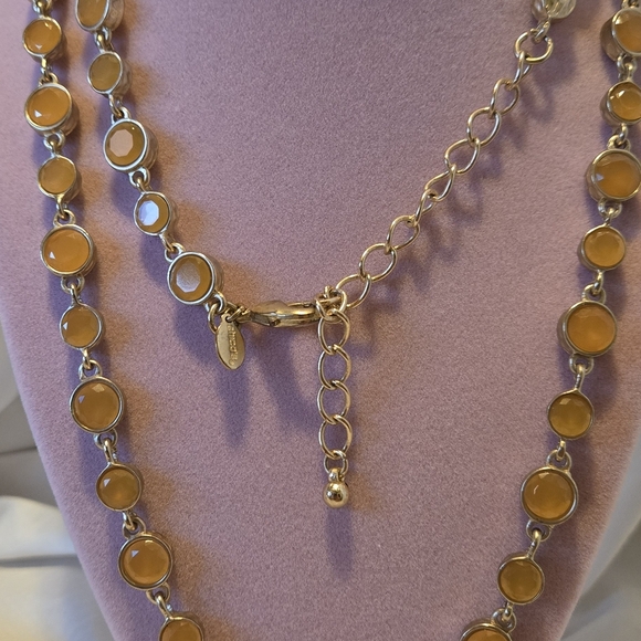 Chico's Jewelry - Chico's Gold Necklace with Beaded Elegance Vintage.